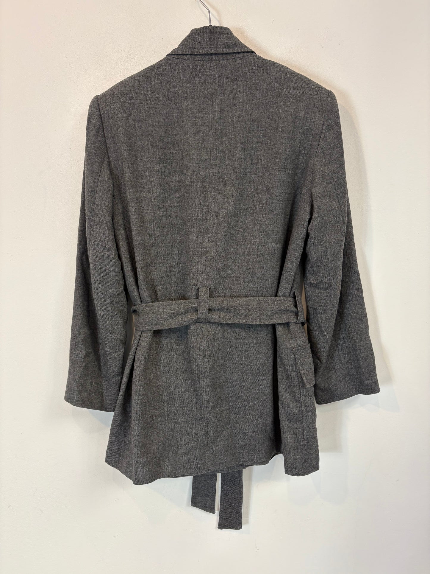 ZARA. Blazer gris doble botonadura