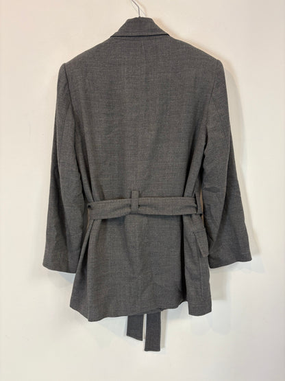 ZARA. Blazer gris doble botonadura