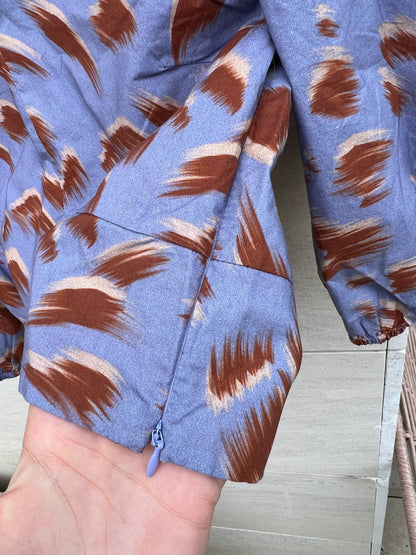 MIMOKI. Top morado estampado  T.s/m