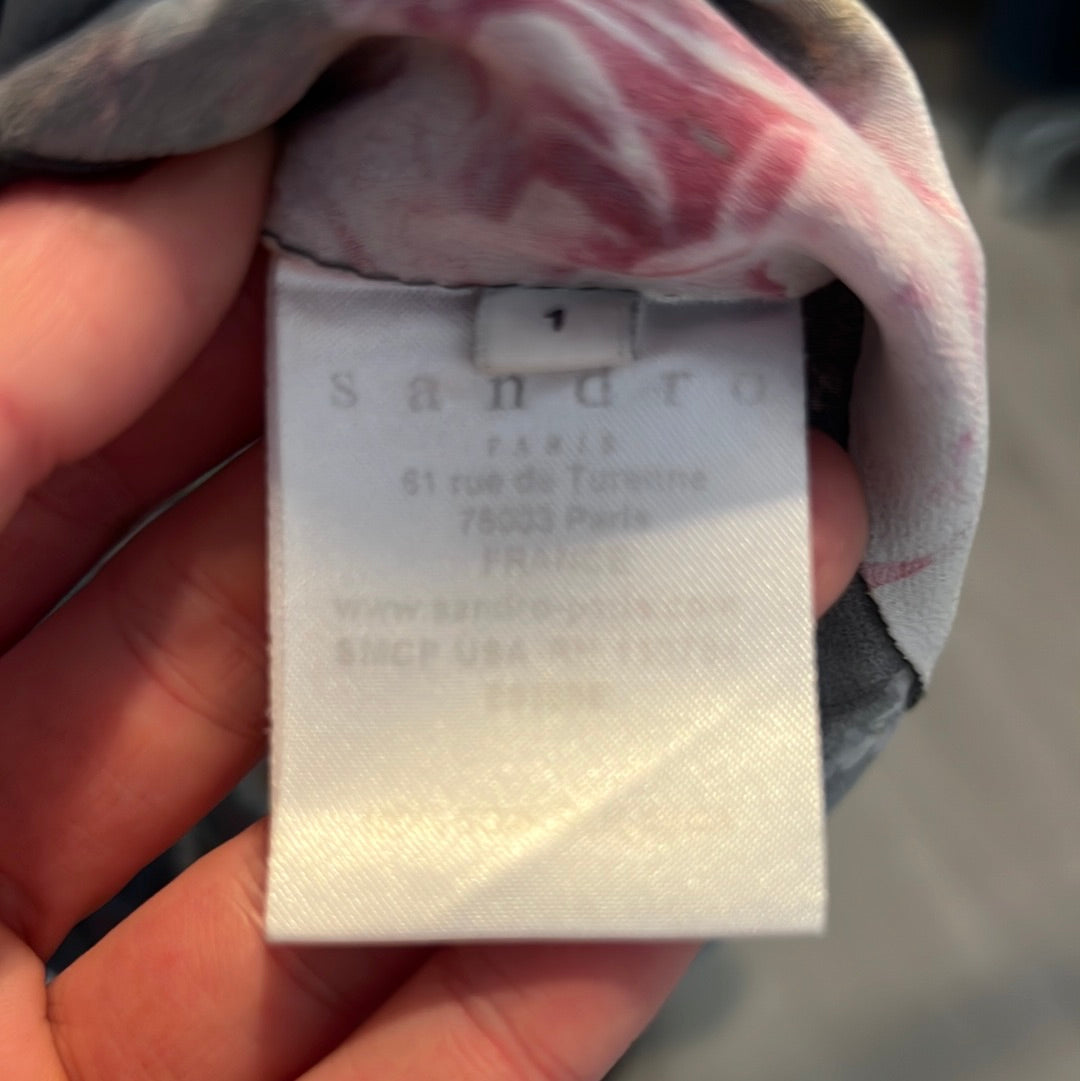 SANDRO.Floral blouse size 1(s)