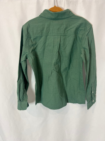 GOCCO. Camisa verde textura. T 5-6 años