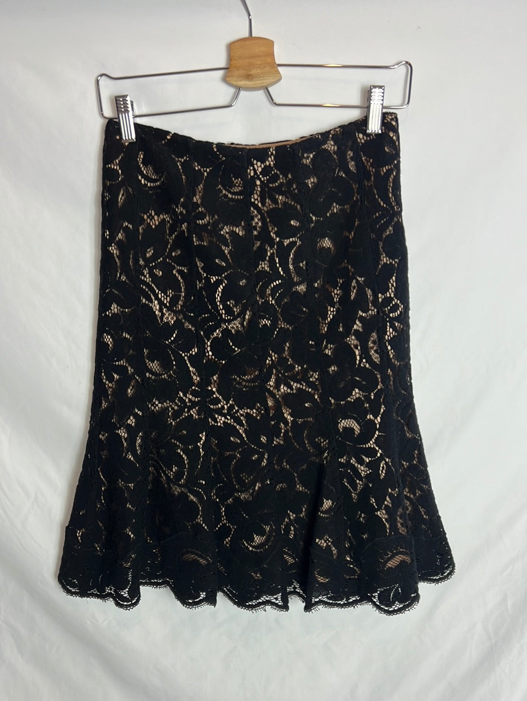 GEORGES RECH. Die-cut midi skirt. T 38