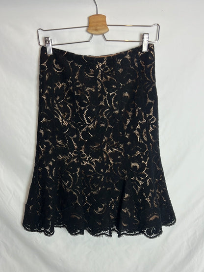 GEORGES RECH. Die-cut midi skirt. T 38