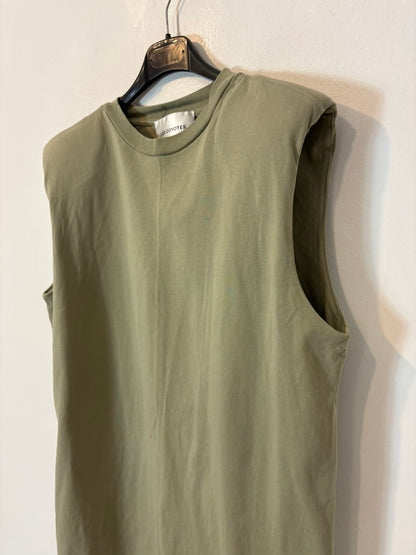 LES COYOTES DE PARIS. Vestido corto algodón hombreras