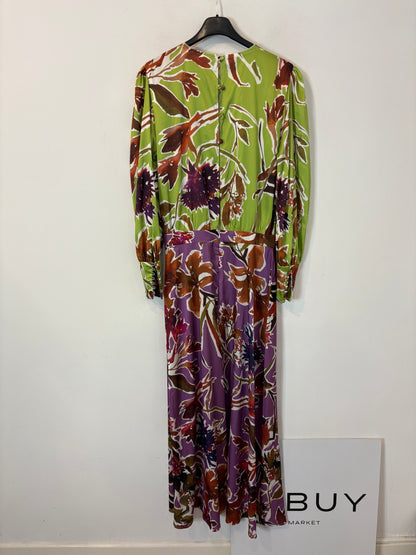 MONTENEGRO. Vestido largo estampado lazada