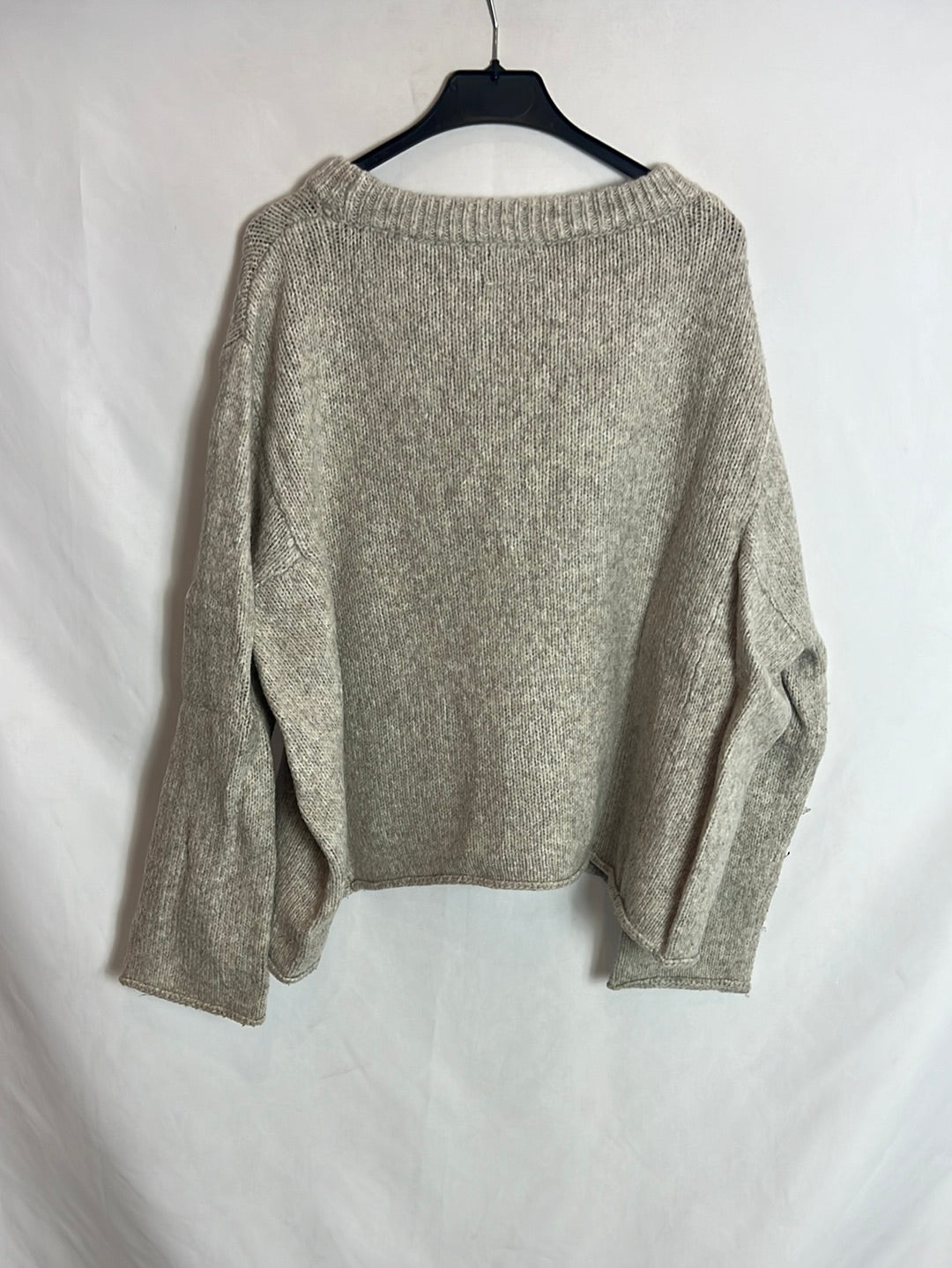ZARA. Jersey beige jaspeado . T S