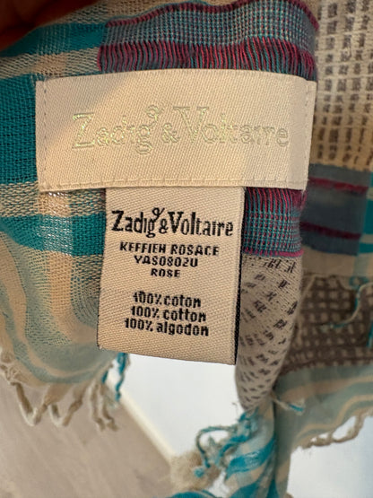ZADIG & VOLTAIRE. Pañuelo algodón estampado