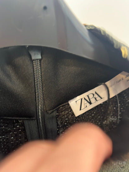 ZARA. Vestido lentejuelas camuflaje T.s
