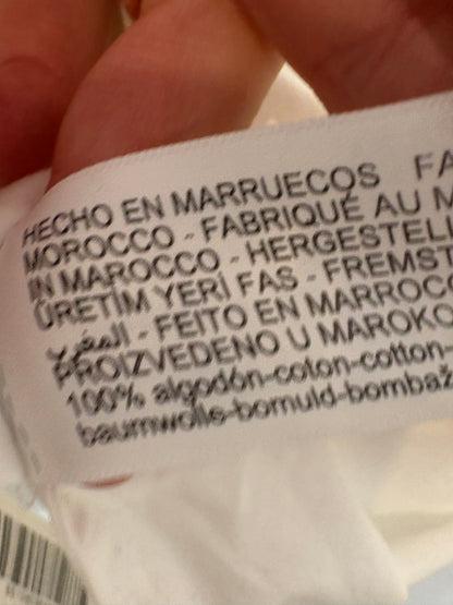 MASSIMO DUTTI. Blusa blanca botones