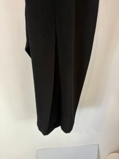 ZARA. Vestido largo negro textura