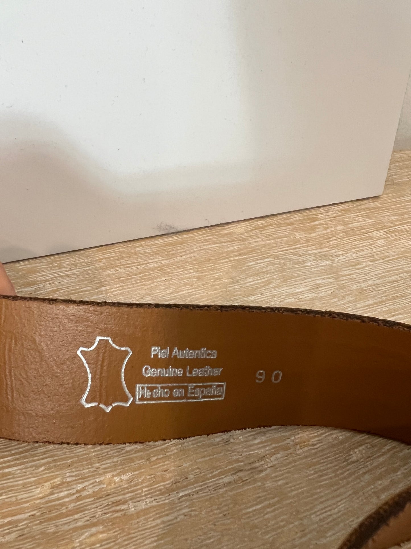 OTRAS. Cinturon piel tortuga. T 90cm