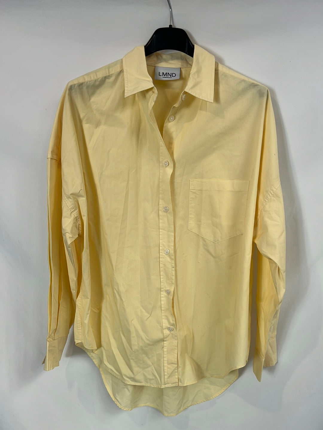 LMND. Camisa amarillo claro algodón. T S/M
