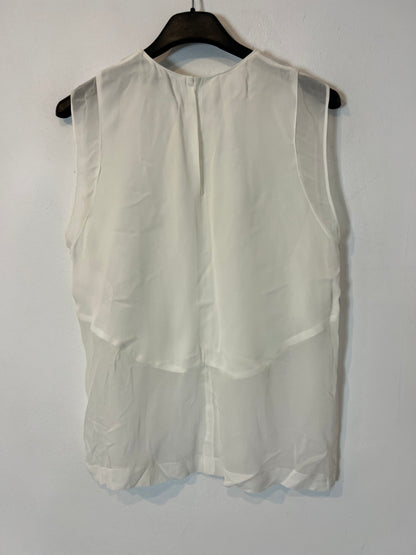 BIMBA Y LOLA. Textured white top. Size XS