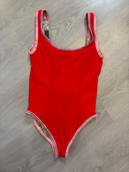 OTRAS. Bañador reversible rojos. T S