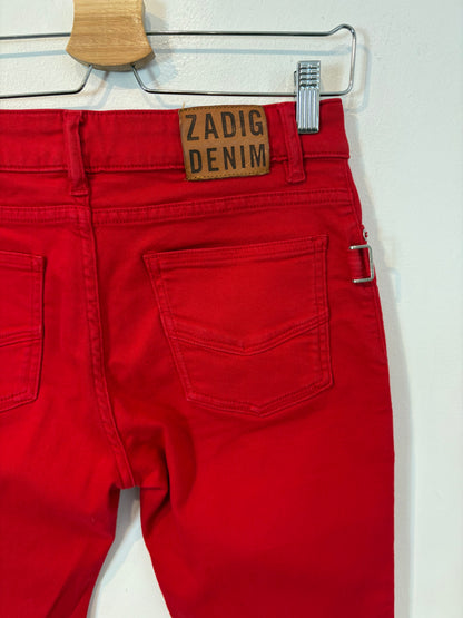 ZADIG & VOLTAIRE. Denim rojo abotonado