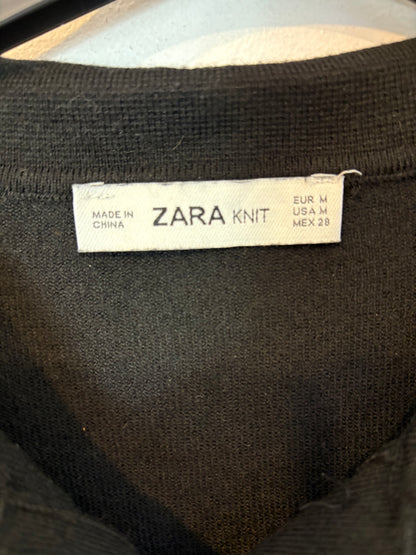 ZARA. Jersey polero negro lana