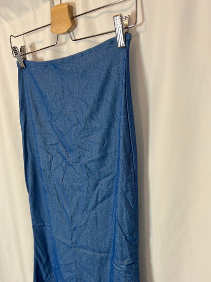 OTHERS. Long blue stretch skirt. XS/S