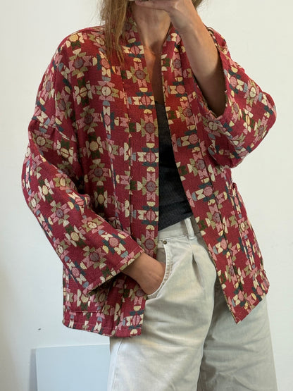 FRENCHY MADRID. Chaqueta estampada textura