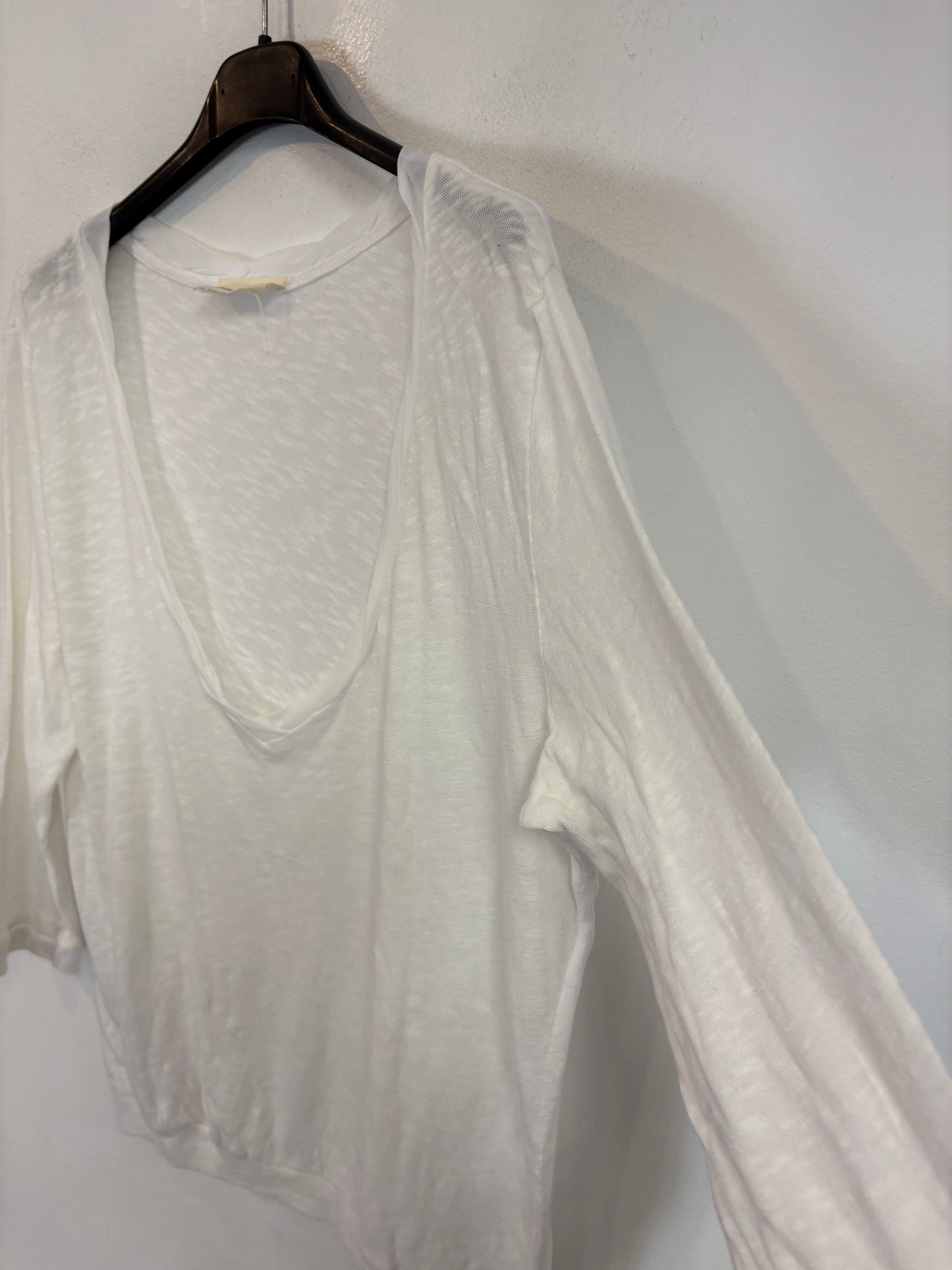 AMERICAN VINTAGE. Camiseta blanca manga larga