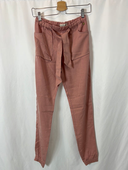 MASSIMO DUTTI. Flowy pink trousers. Size 13-14 years (XS)
