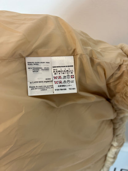 WEEKEND MAXMARA. Beige quilted coat. Size 38