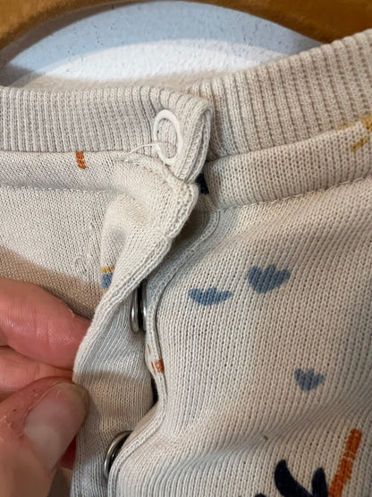 OTRAS. Sudadera beiges dibujos. T 12 meses