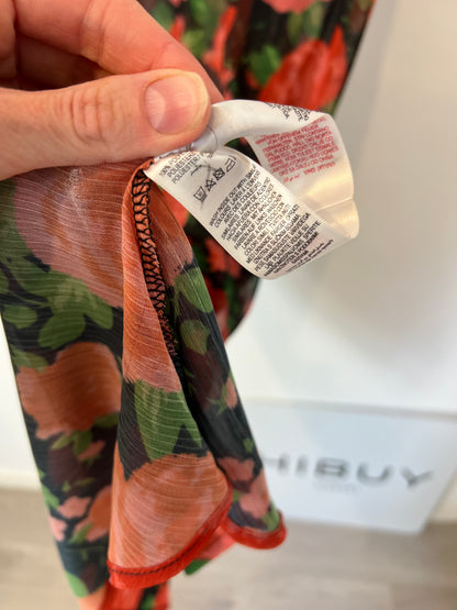 NEVER FULLY DRESSED . Conjunto negro flores T.36/38