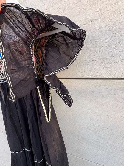 Vestido Maxi mexicano bordados