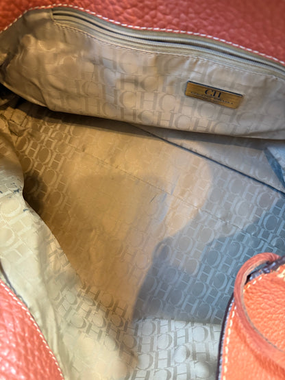 CAROLINA HERRERA. Bolso de hombro piel asa multiple