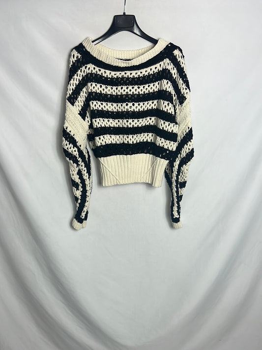 ZARA. Jersey rayas punto ancho. T M