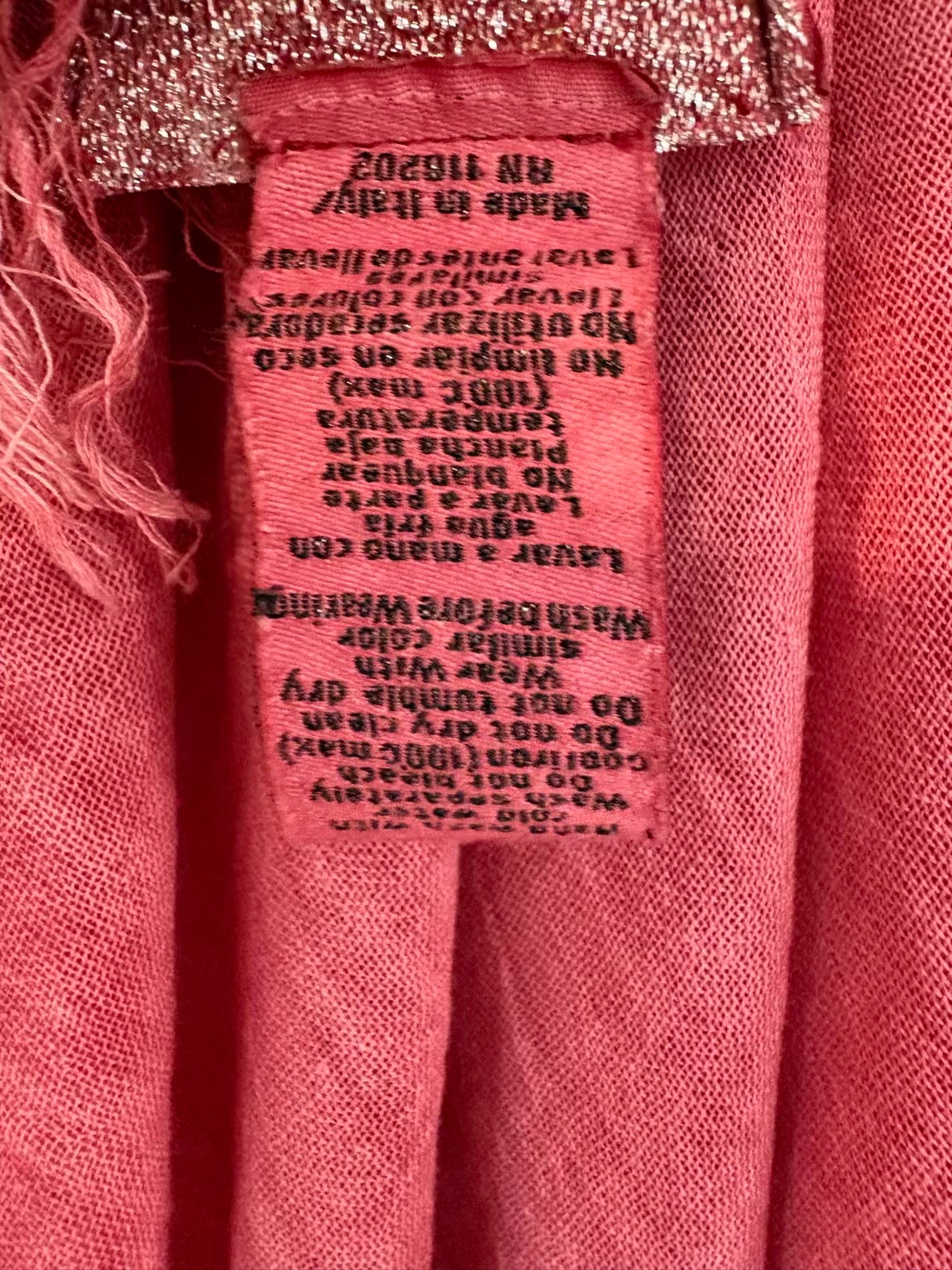ZADIG & VOLTAIRE. Pañuelo rosa algodón