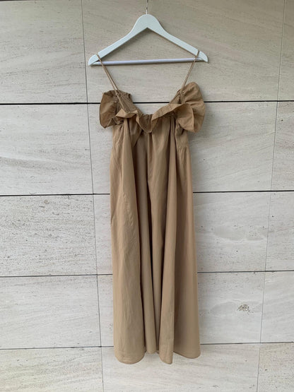 ZARA. Mustard textured back top. TS