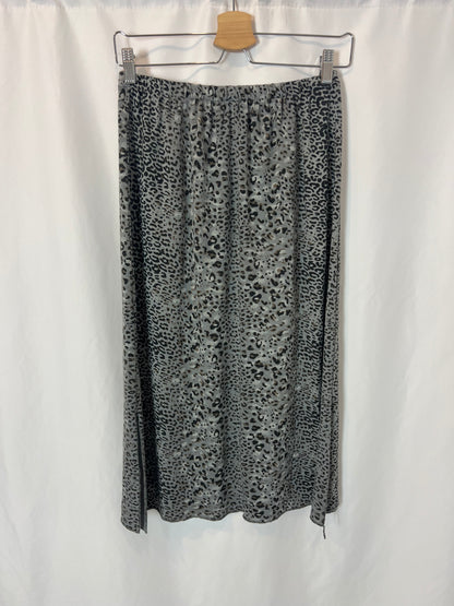 ZÚA. Animal print knit midi skirt. TS