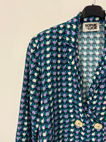 AMEÉ. Sleeveless fringed sweater S.(s)