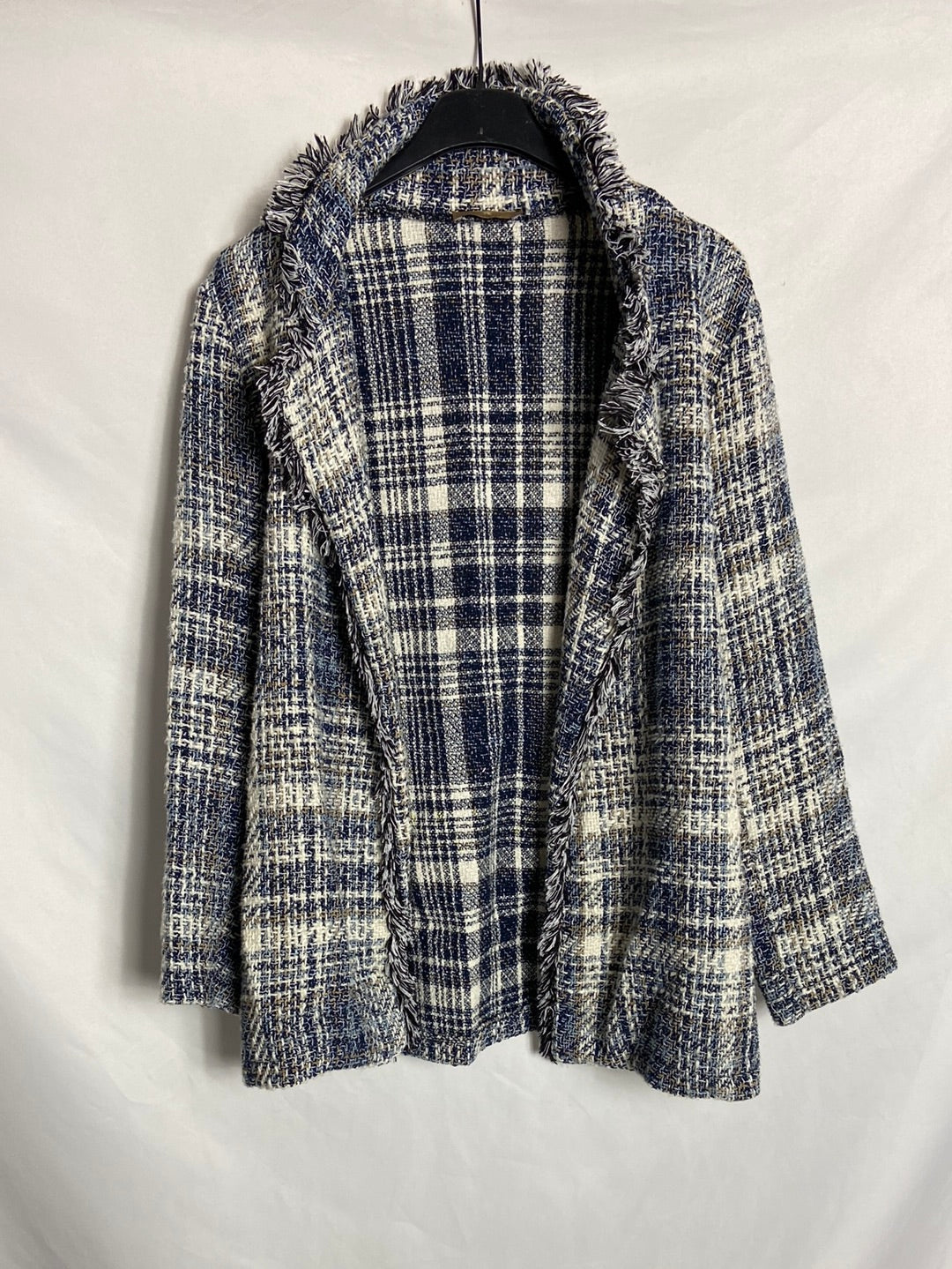 OTRAS. Chaqueta tweed azul T. M