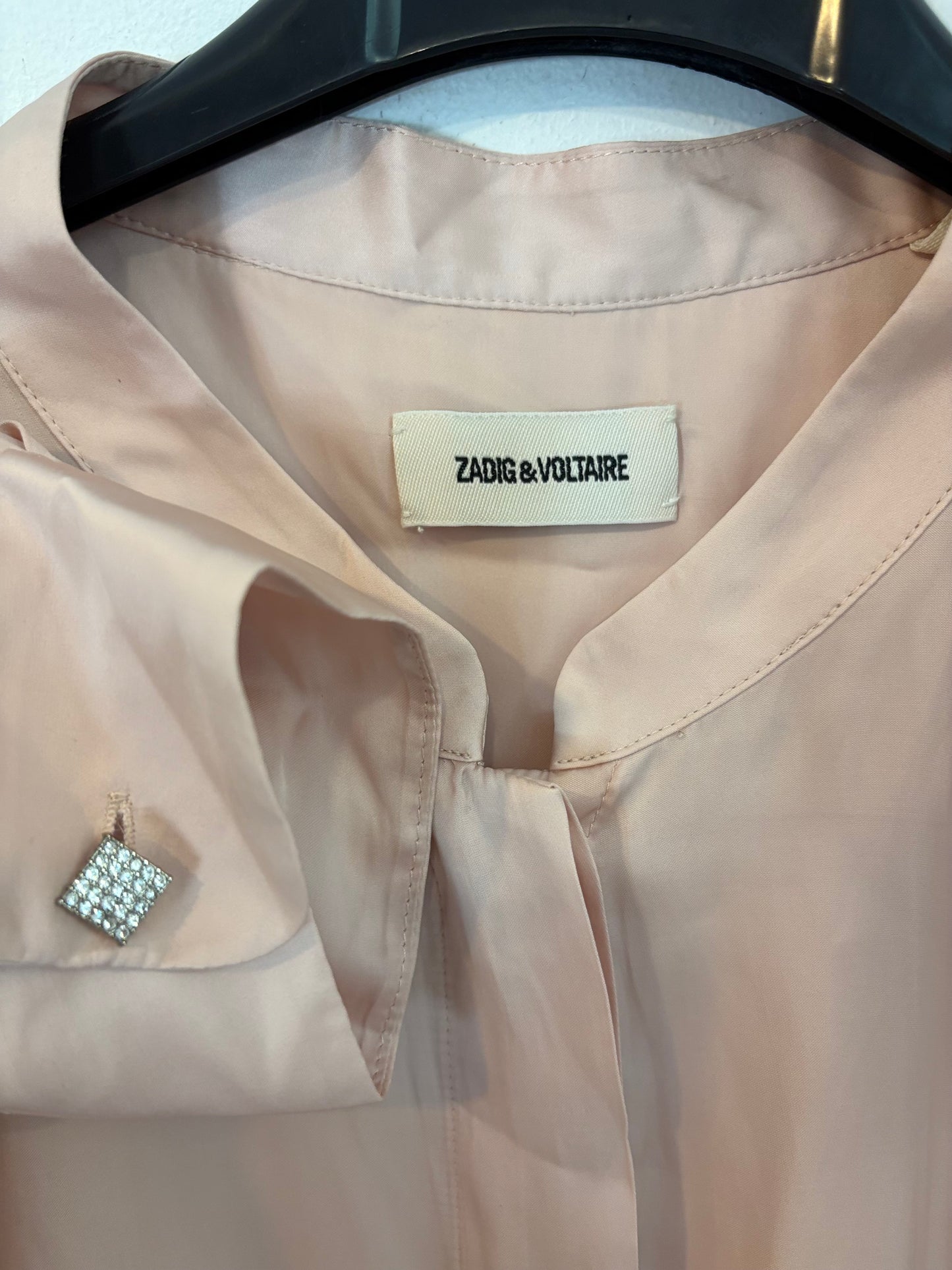 ZADIG & VOLTAIRE. Blusa rosa fluida. T S