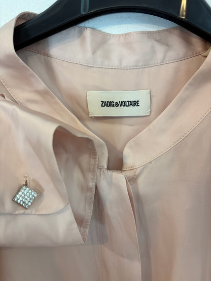 ZADIG & VOLTAIRE. Blusa rosa fluida. T S