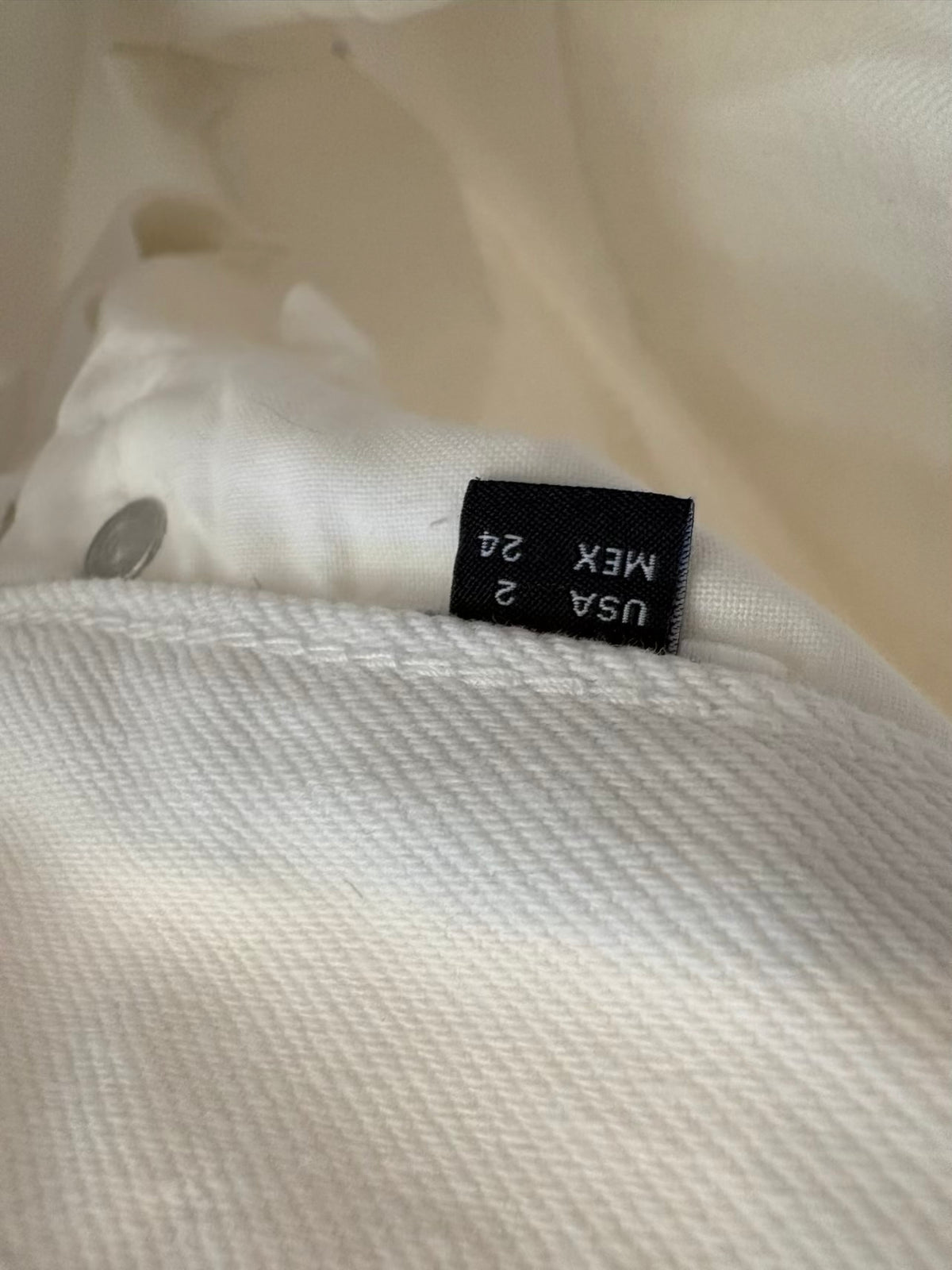 MASSIMO DUTTI. Denim recto blanco