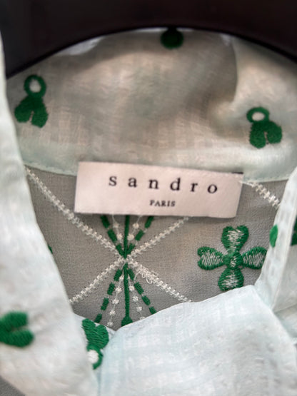 AMEÉ. Sleeveless fringed sweater S.(s)