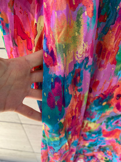 LAFOLIE. Vestido largo multicolor T.s