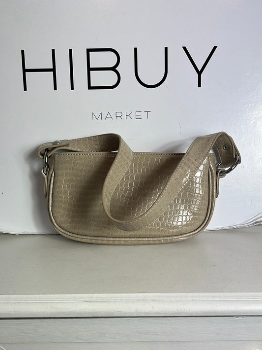 ASOS. Bolso mini beige troquelado