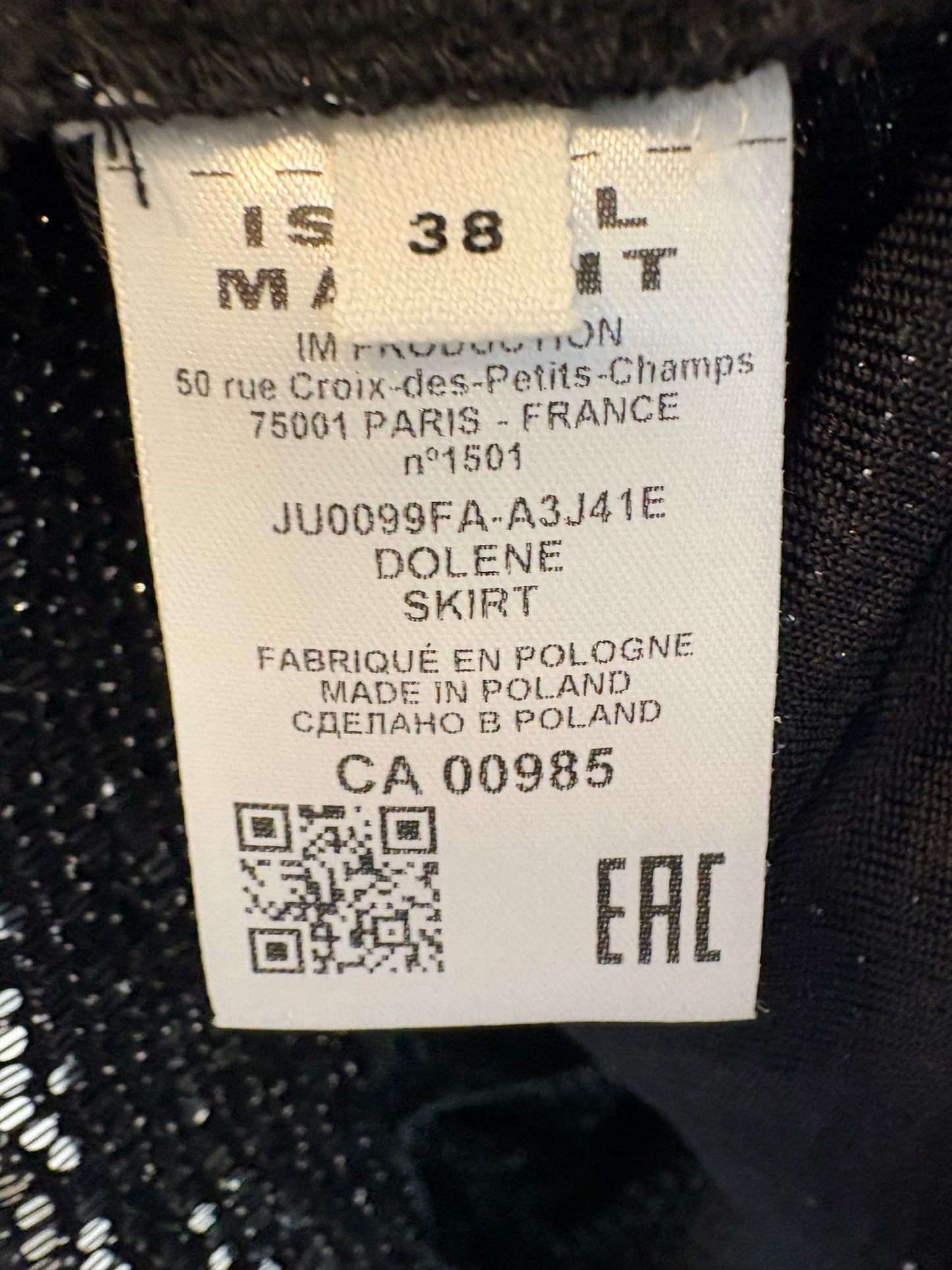 ISABEL MARANT. Falda midi mini lentejuelas