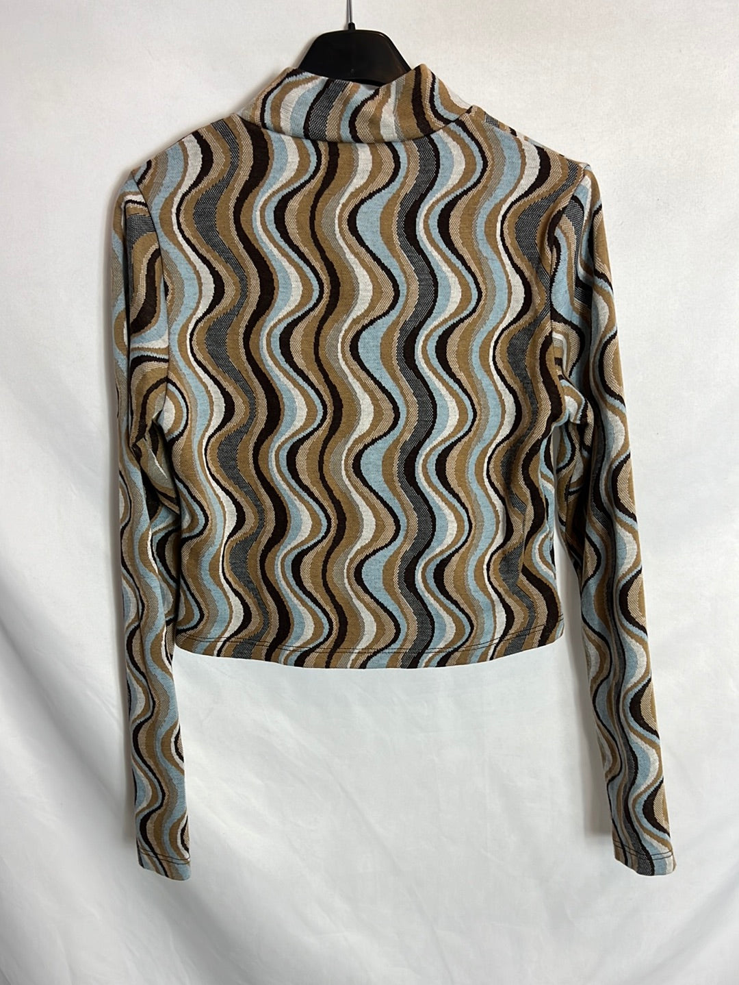 ZARA. Total look top y falda estampado retro. T XS/S