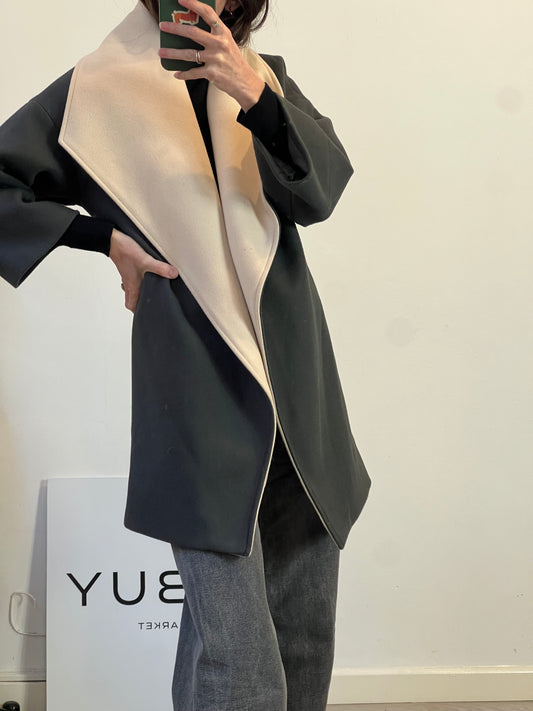 COCOA. Abrigo paño gris