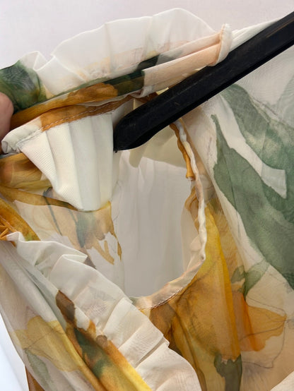 PALOMA LACACI. Kaftán semitransparente flores. . T S