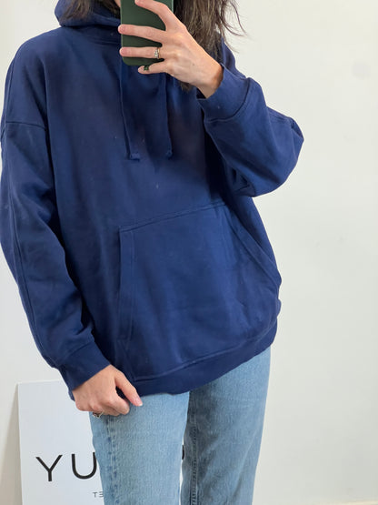 ZARA. Sudadera azul oversized. T S