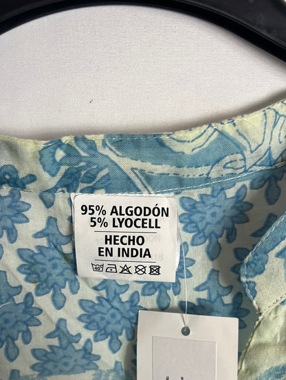 OTRAS. Vestido camisero estampado. T U (L)