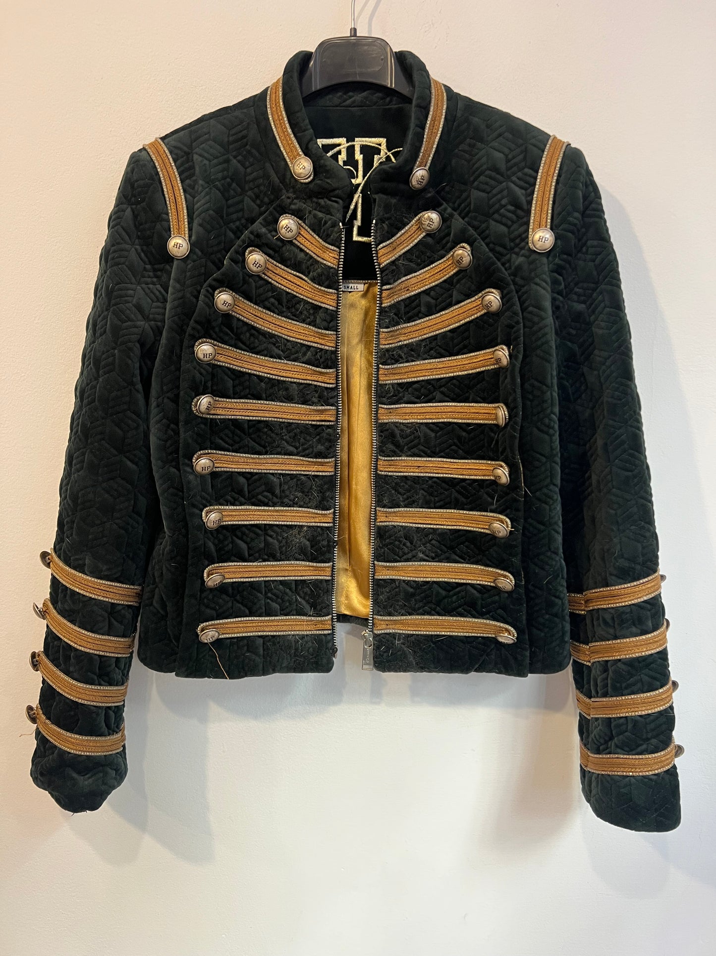 HIGHLY PREPPY. Chaqueta verde pelo extraíble. T S