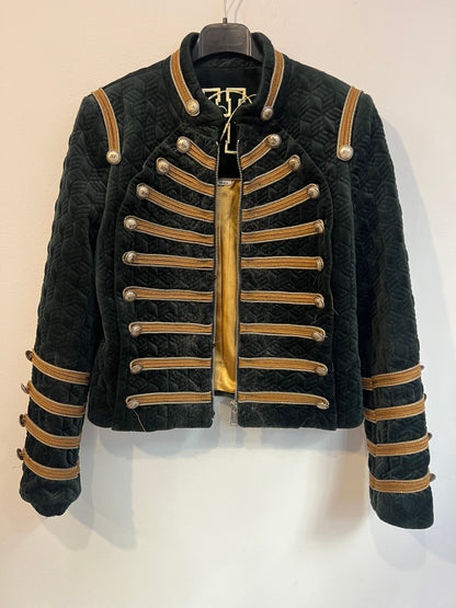 HIGHLY PREPPY. Chaqueta verde pelo extraíble. T S