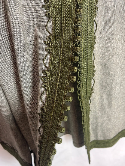 OTHER. Gray and green mottled textured jacket. TM